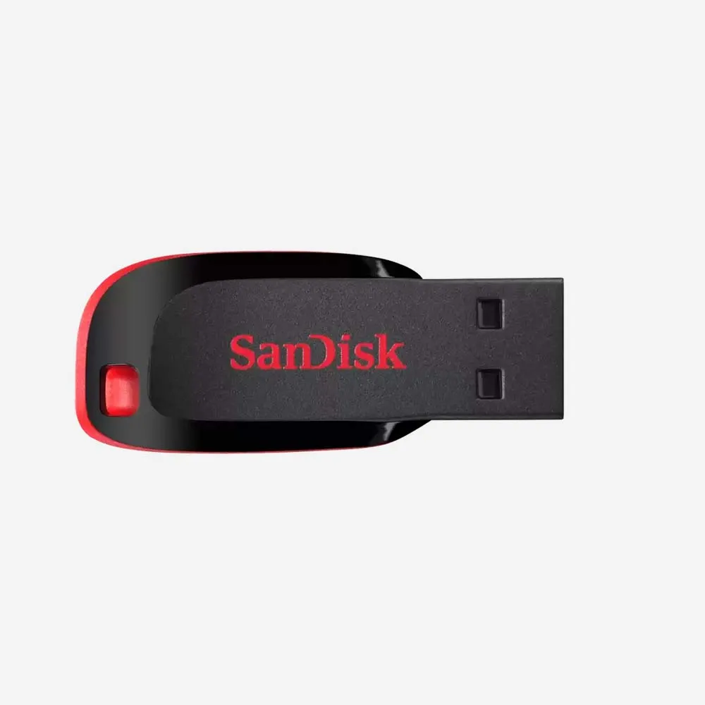 SanDisk Cruzer Blade USB Flash Drive - 128GB (Red) | AlhazemTech
