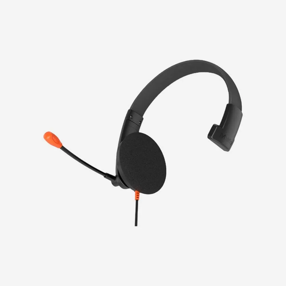 Meetion HP002U Single Headset Noise Cancelling Mic USB 1.8m Black-3.webp