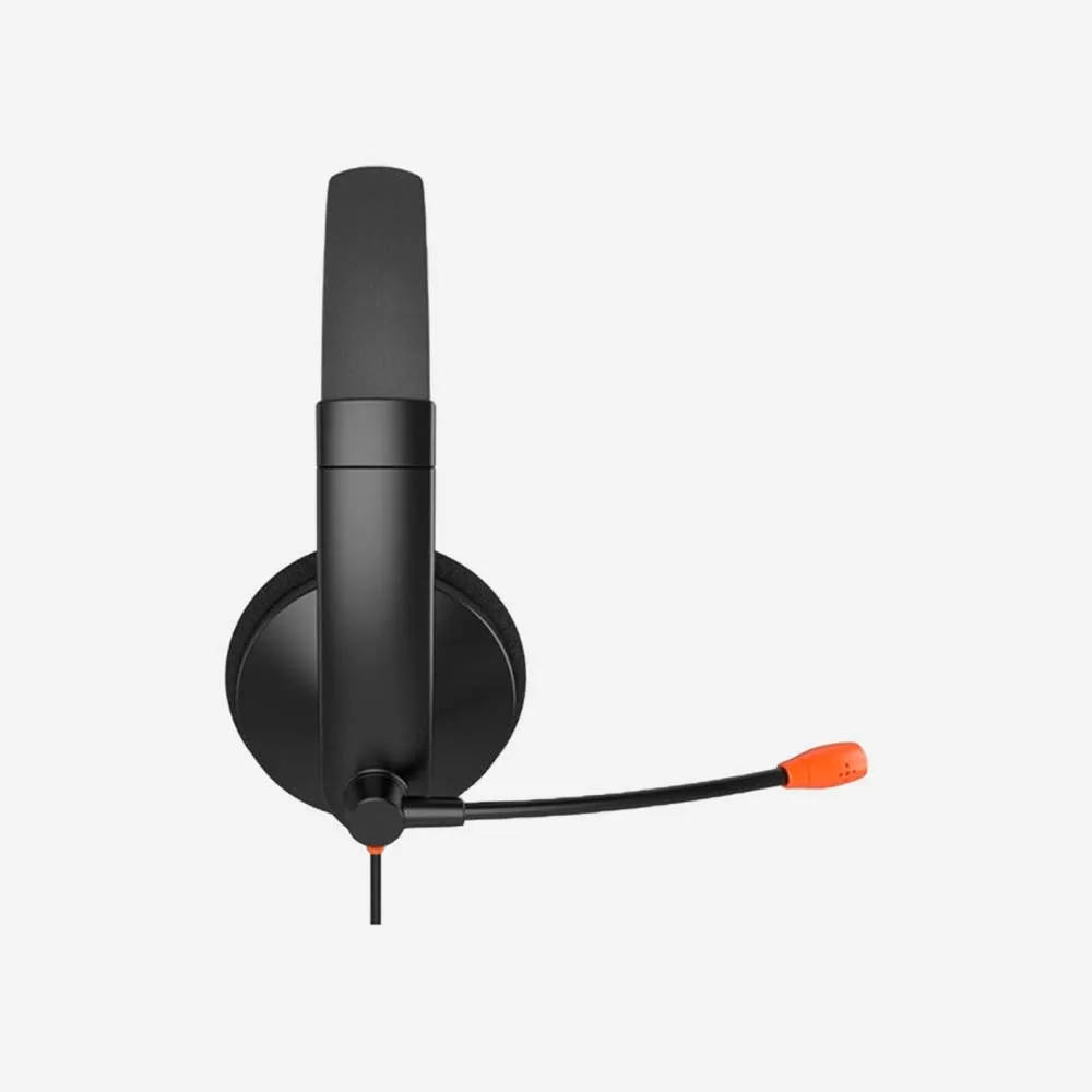 Meetion HP002U Single Headset Noise Cancelling Mic USB 1.8m Black-1.webp