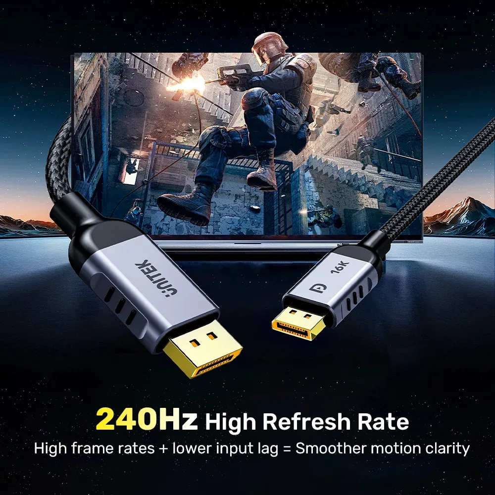 UNITEK_C1626GY_Gaming_8K_120Hz_DisplayPort_2.1_Cable_lifestyle_v1_140afe24-2ad3-4bb8-a45e-2a2f3dcf4c3d.webp