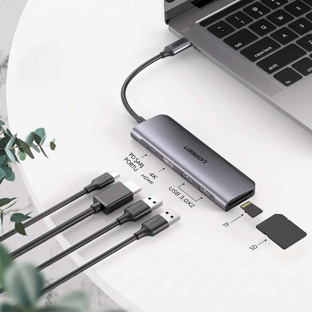 UGREEN 70411 6-in-1 USB-C Multifunctional Hub Adapter.webp