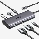 UGREEN 15852 Revodok 206 6 in 1 USB-C Hub 2xHDMI 4K60Hz 2xUSB-A 3.0 1xUSB-C 3.0 PD 8K.webp