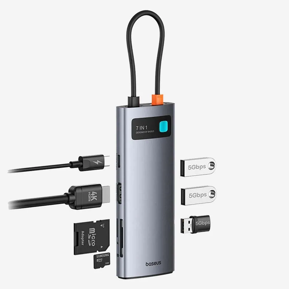 Baseus 7 in 1 USB-C Multifunction Hub Adapter WKWG020113.webp