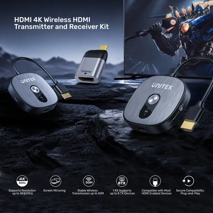 UNITEK_HDMI4KWirelessHDMITransmitterandReceiverKit_lifestyle_v1.webp