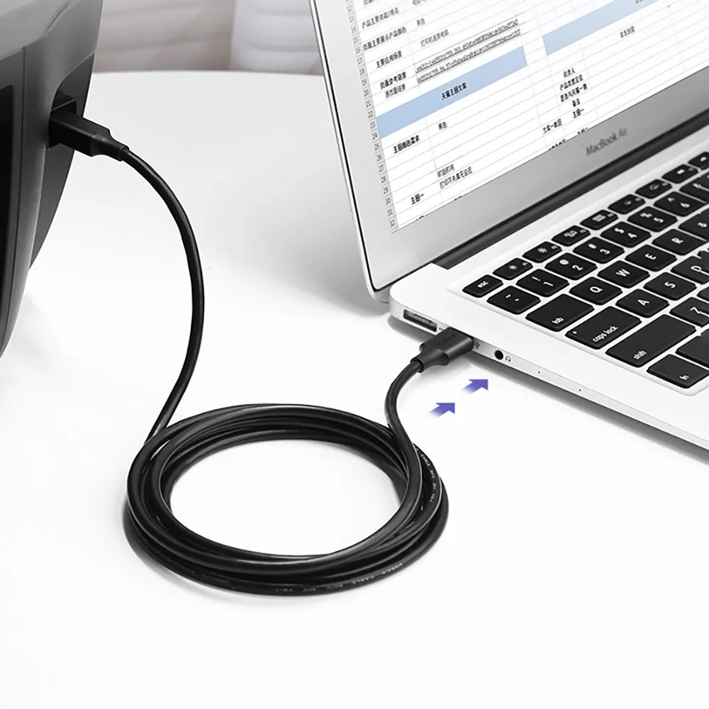 UGREEN US135 USB 2.0 AM to BM Print Cable 2M - 20847 (2).webp
