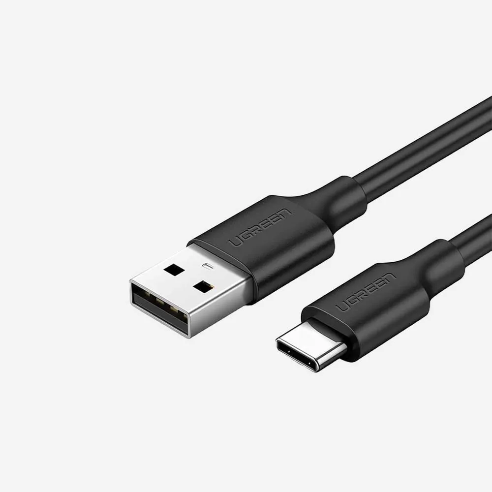 [60116] UGREEN US287 1m USB-A to USB-C Cable Black (60116)