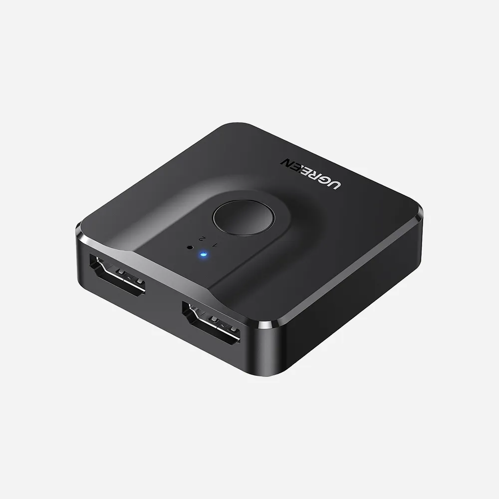 [70607] UGREEN 70607 HDMI Bi-Directional Switch with HDMI Cable Black