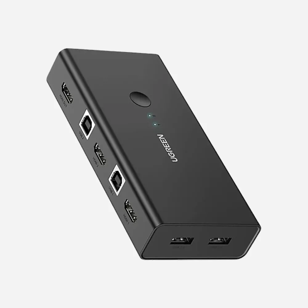 [50744] UGREEN HDMI Switch Box 2in 1out KVM Switching-50744