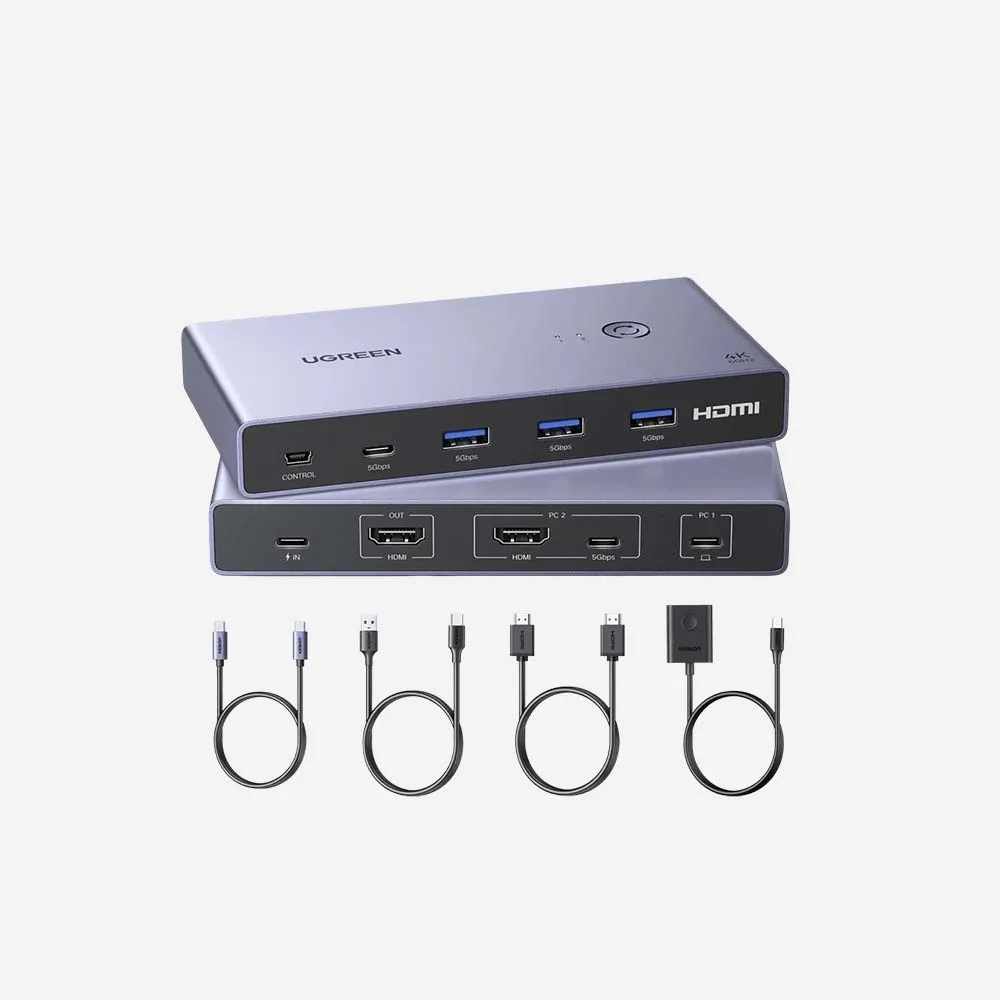 UGREEN 25961 HDMI KVM Switch 2in1Out