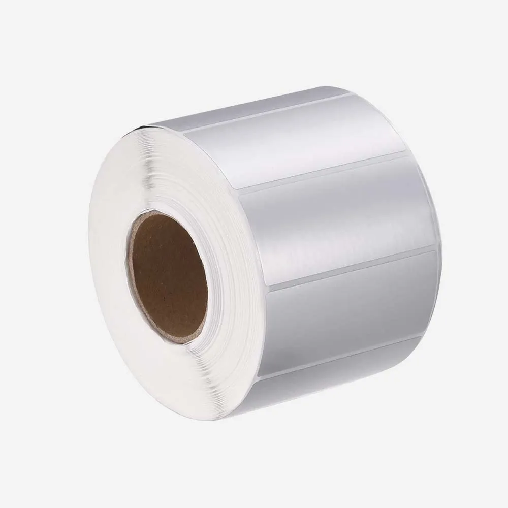 [Full Silver 38x25mm] Paper Silver Barcode 38x25mm-1500 Ticket
