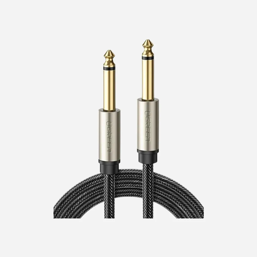 [10640] UGREEN 10640 5m 6.5mm Male to Male Audio Cable Gray