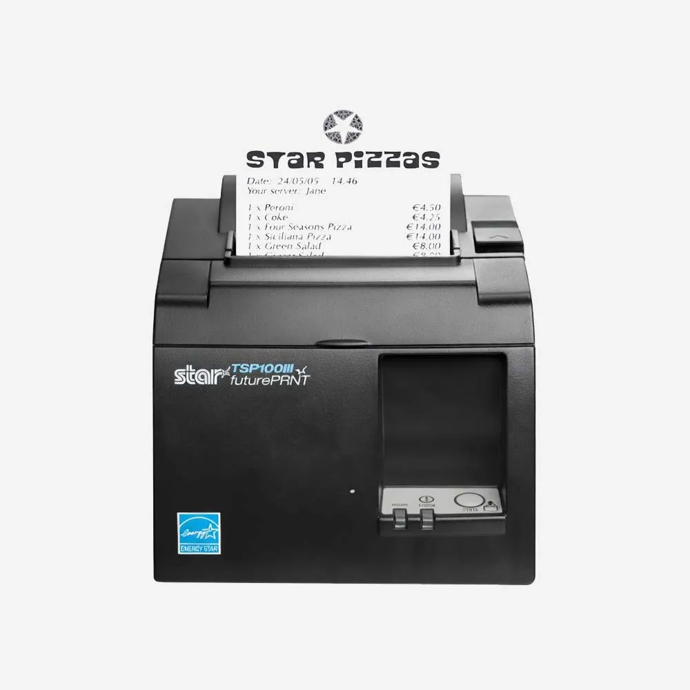 STAR TSP100III 3-Inch Thermal POS Barcode Receipt Printer – USB, Wireless