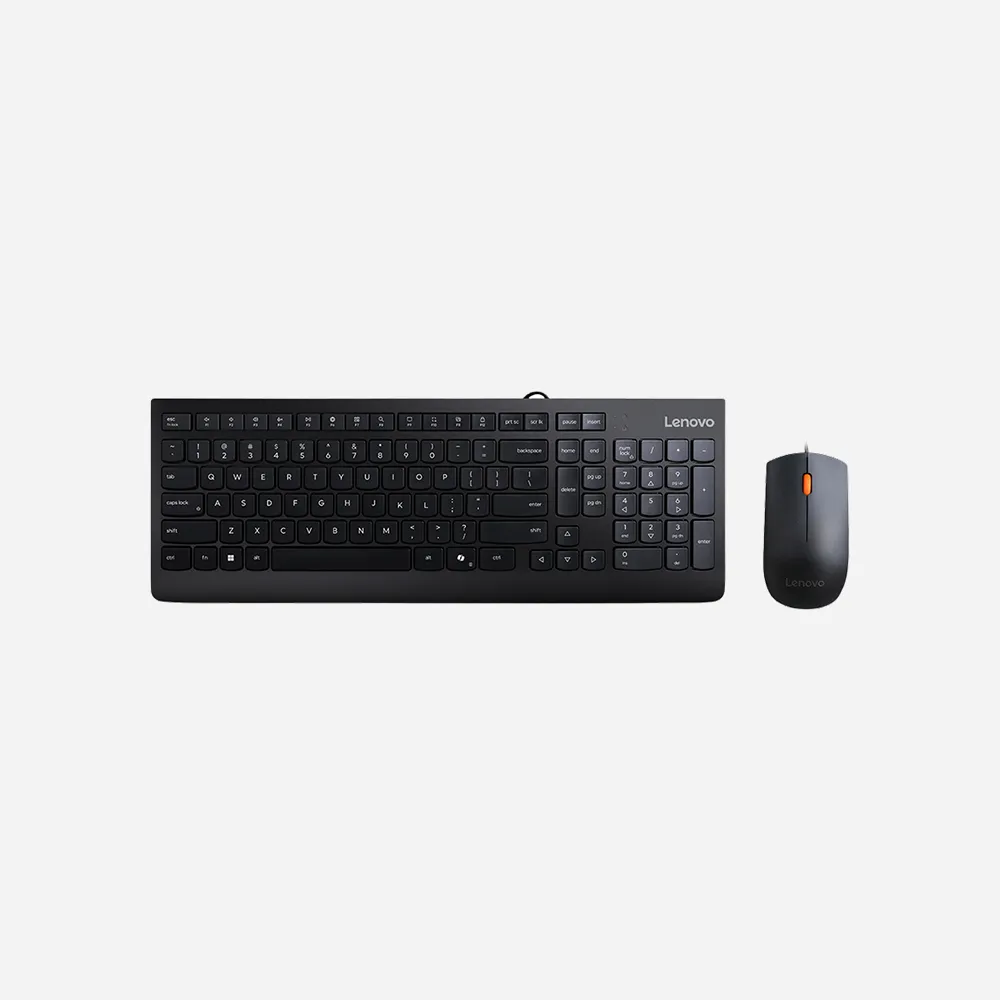 [GX30M39607] Lenovo 300 USB Combo Keyboard and Mouse - Black