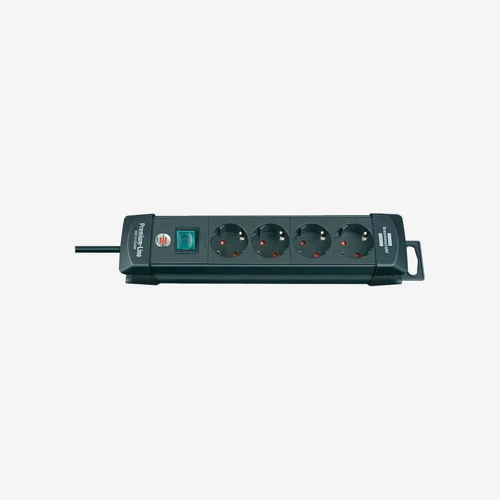 brennenstuhl PRL04 Premium-Line 4XAC Sockets 1.8m Power Strip Black