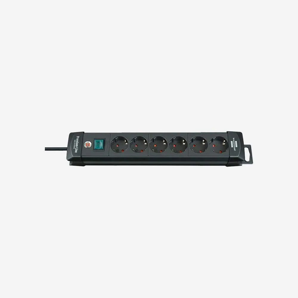 brennenstuhl PRL06 Premium-Line 6XAC Sockets 3.0m Power Strip Black