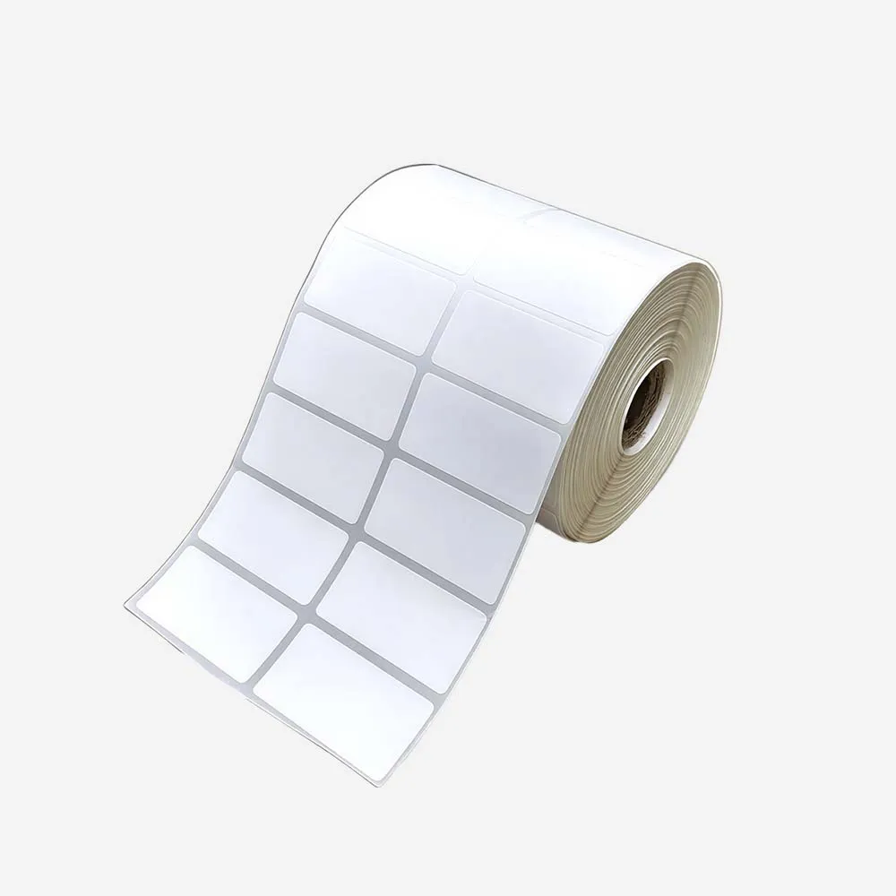 [Half Glossy-500 Ticket 55X40mm] Paper Half Glossy Barcode Roll 1500 Ticket 55X40mm