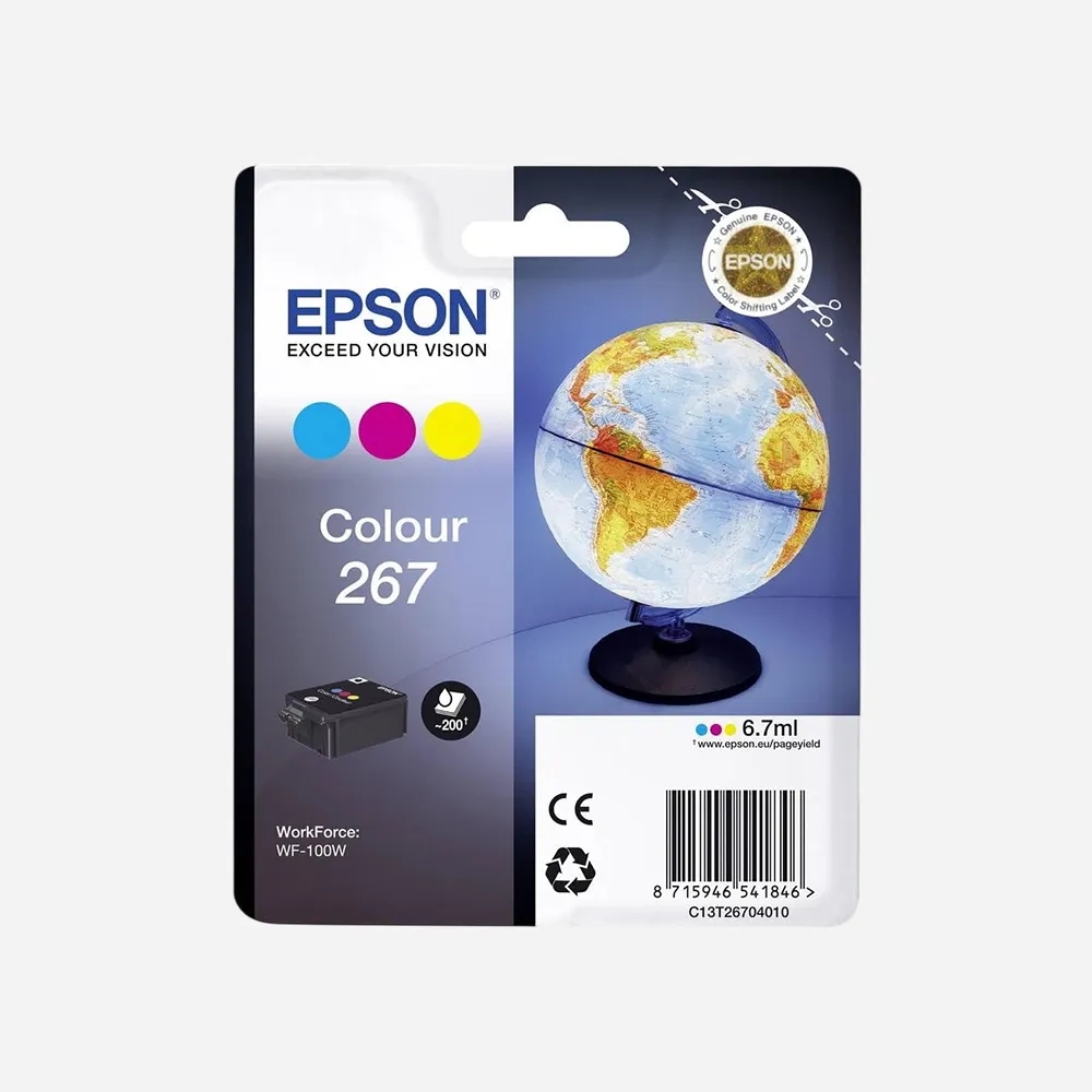 [C13T26704010] 267 TRI-COLOUR INK CARTRIDGE