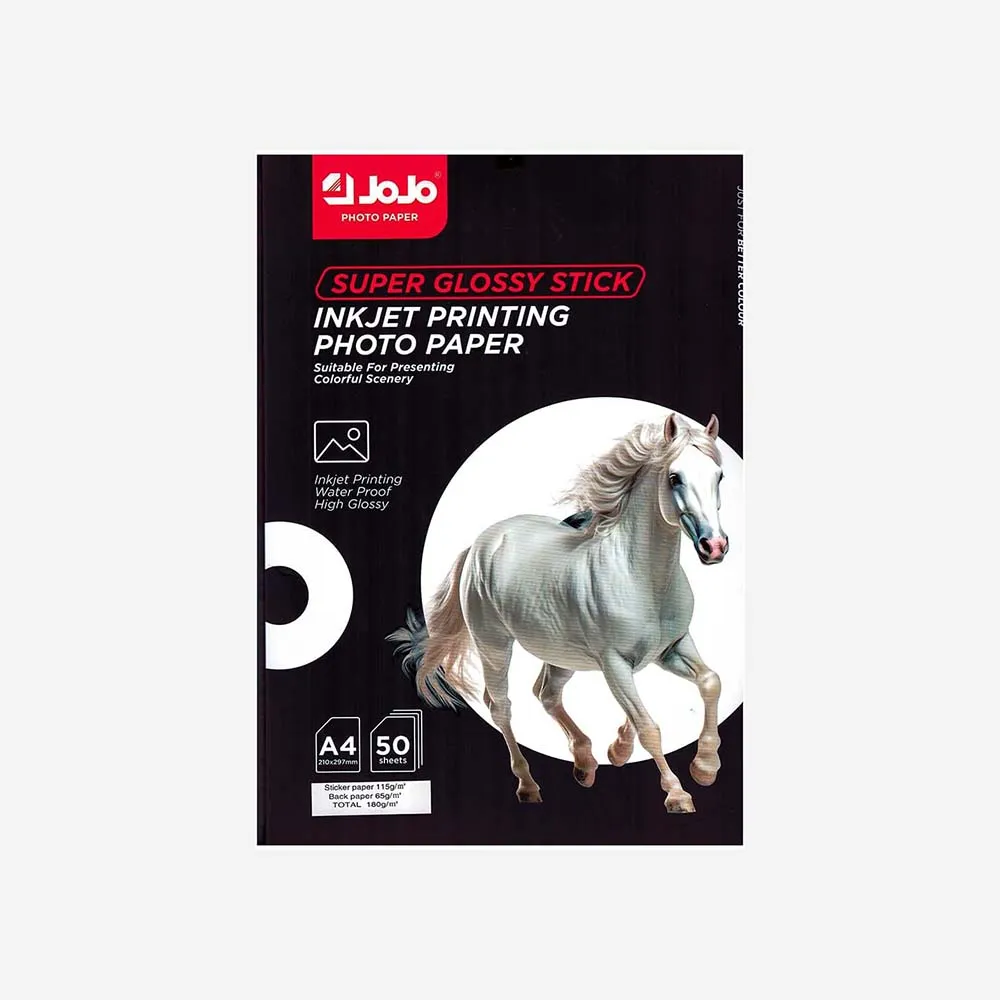 Jojo Waterproof A4 One Side Glossy Paper Package-50Sheets