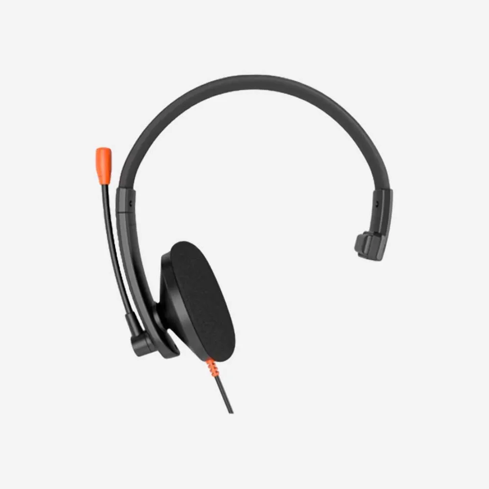 MEETION HP002U USB Monaural Headset with Noise-Canceling Microphone – Black