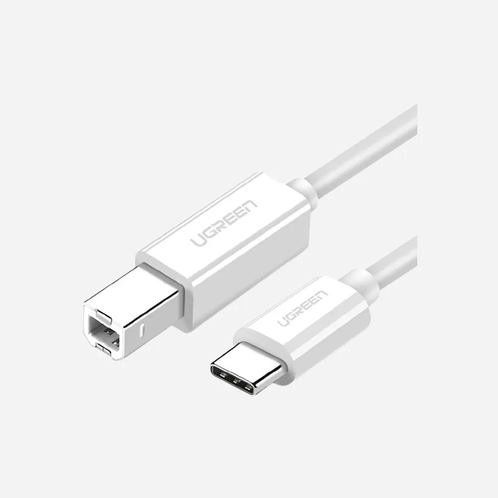 UGREEN 40417 USB-C to USB-B Printer Cable 1.5m White