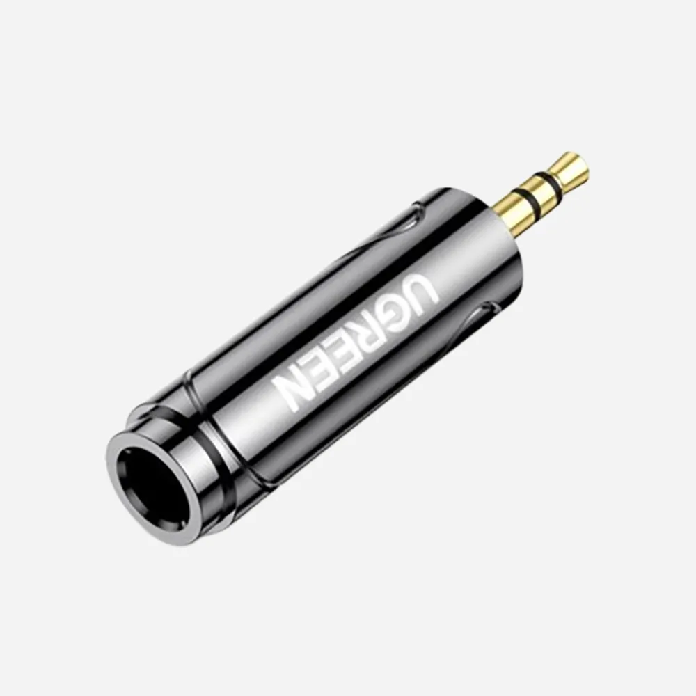UGREEN AV168 3.5mm Male to 6.35mm Female Pure Copper Adapter (60711)