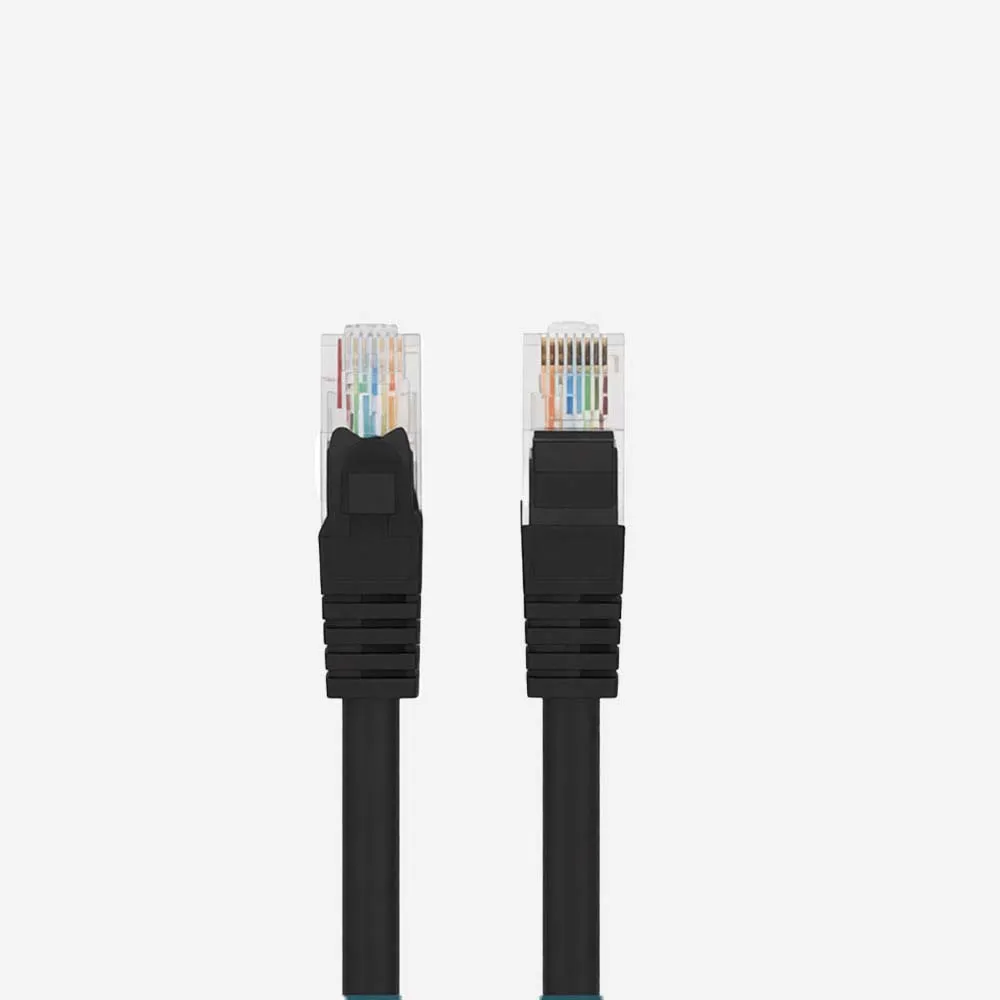 ProLink UNSHIELDED CAT6 PATCH CORD W/ T568B WIRING 10M LSZH Black