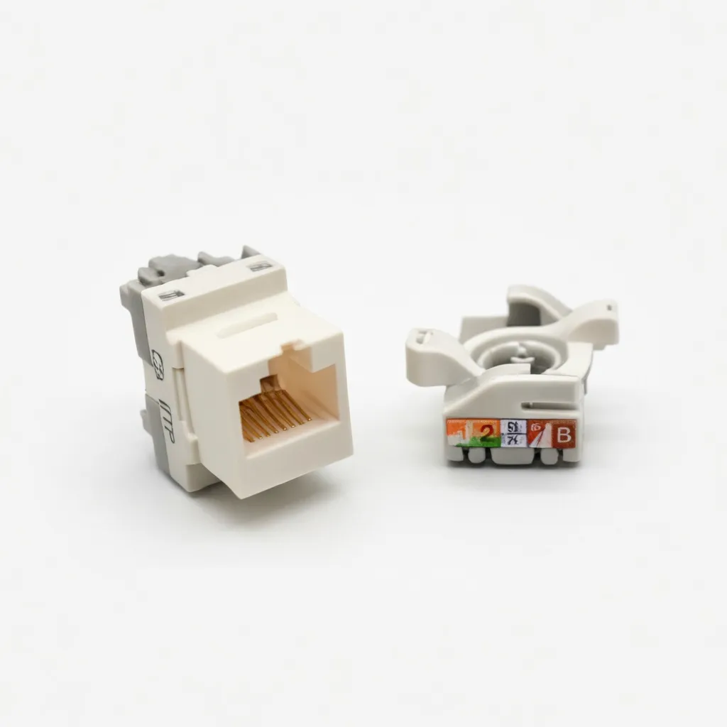 Prolink 1G Rotating Tooless Connection Module Cat6 UTP - White