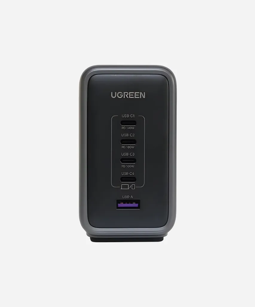 UGREEN Nexode 300W GaN Fast Desktop Charger with Power Delivery – 4x USB-C, 1x USB-A (90903B)