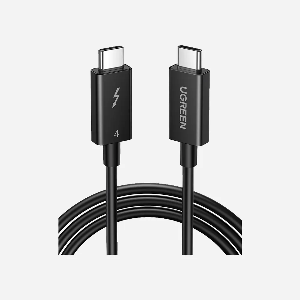 [30389] UGREEN 30389 US501 0.8m USB-C to USB-C 100W Cable Black