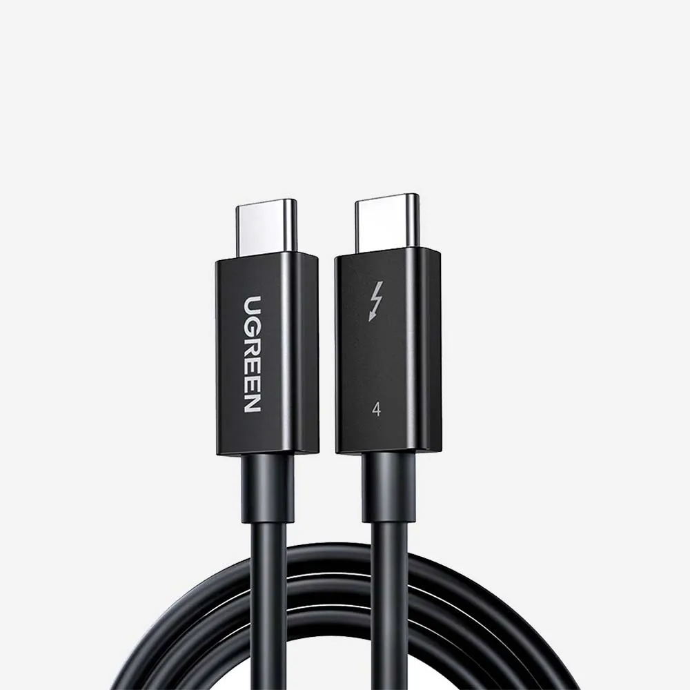 [30389] UGREEN 30389 US501 0.8m USB-C to USB-C 100W Cable Black