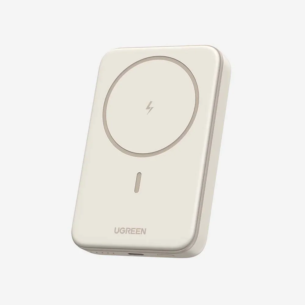 UGREEN PB561 10000mAh Magnetic Wireless Power Bank Beige-25208