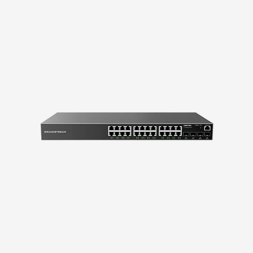 [964-00065-14A004] Grandstream GWN7803P 24-Ports Enterprise Layer 2+ Managed Network Switch