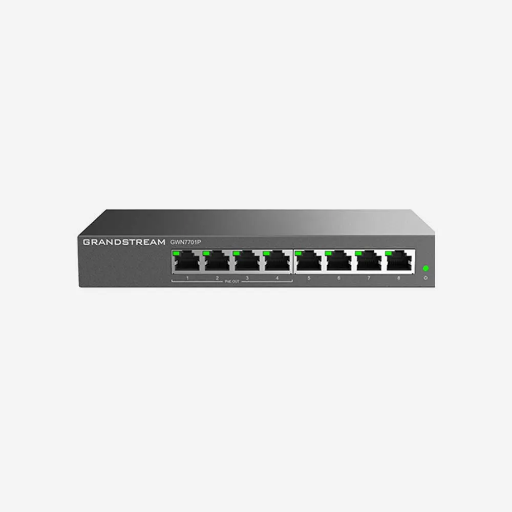 Grandstream GWN7701P 8-Ports Unmanaged Network Switch