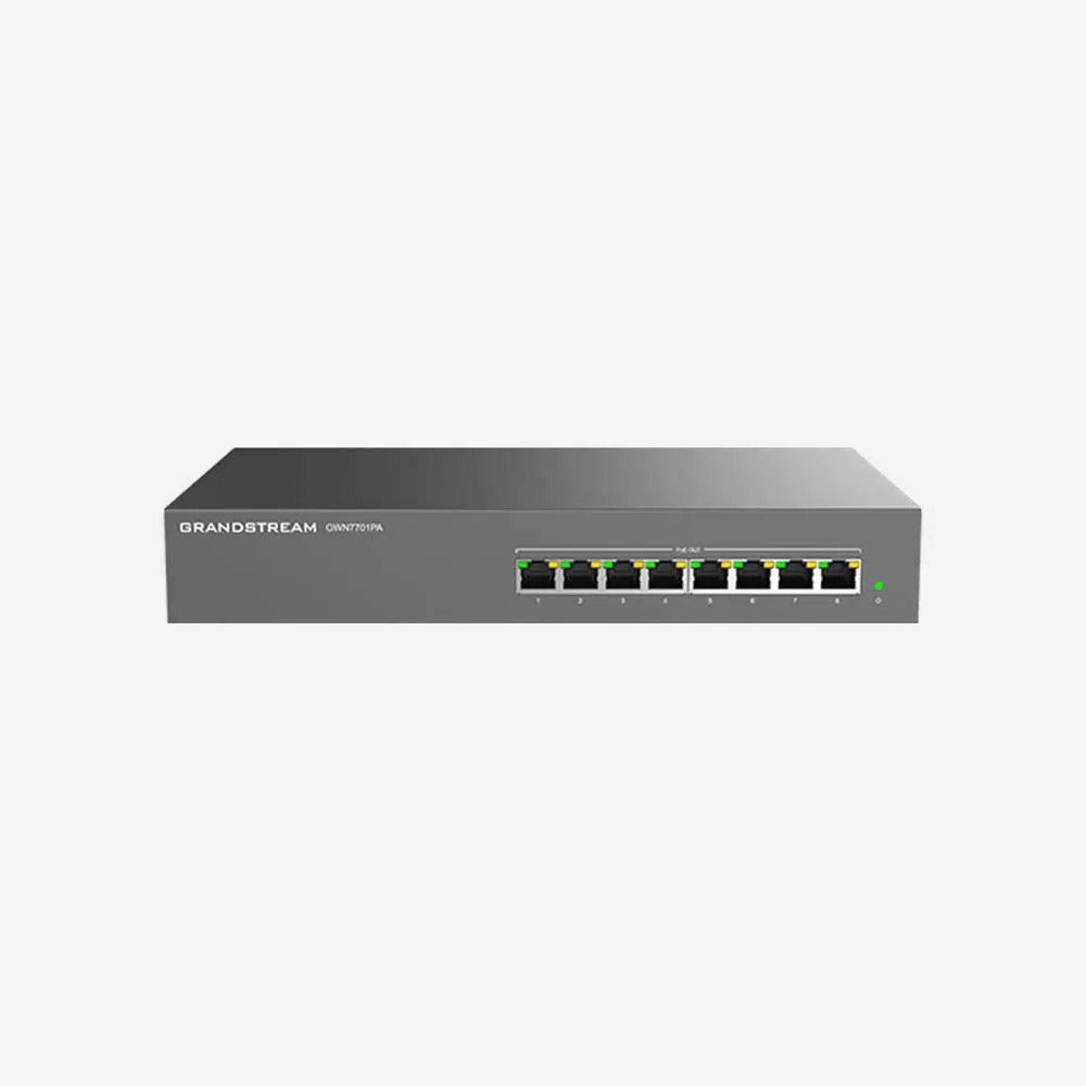 Grandstream GWN7701PA 8-Port Unmanaged Network Switch