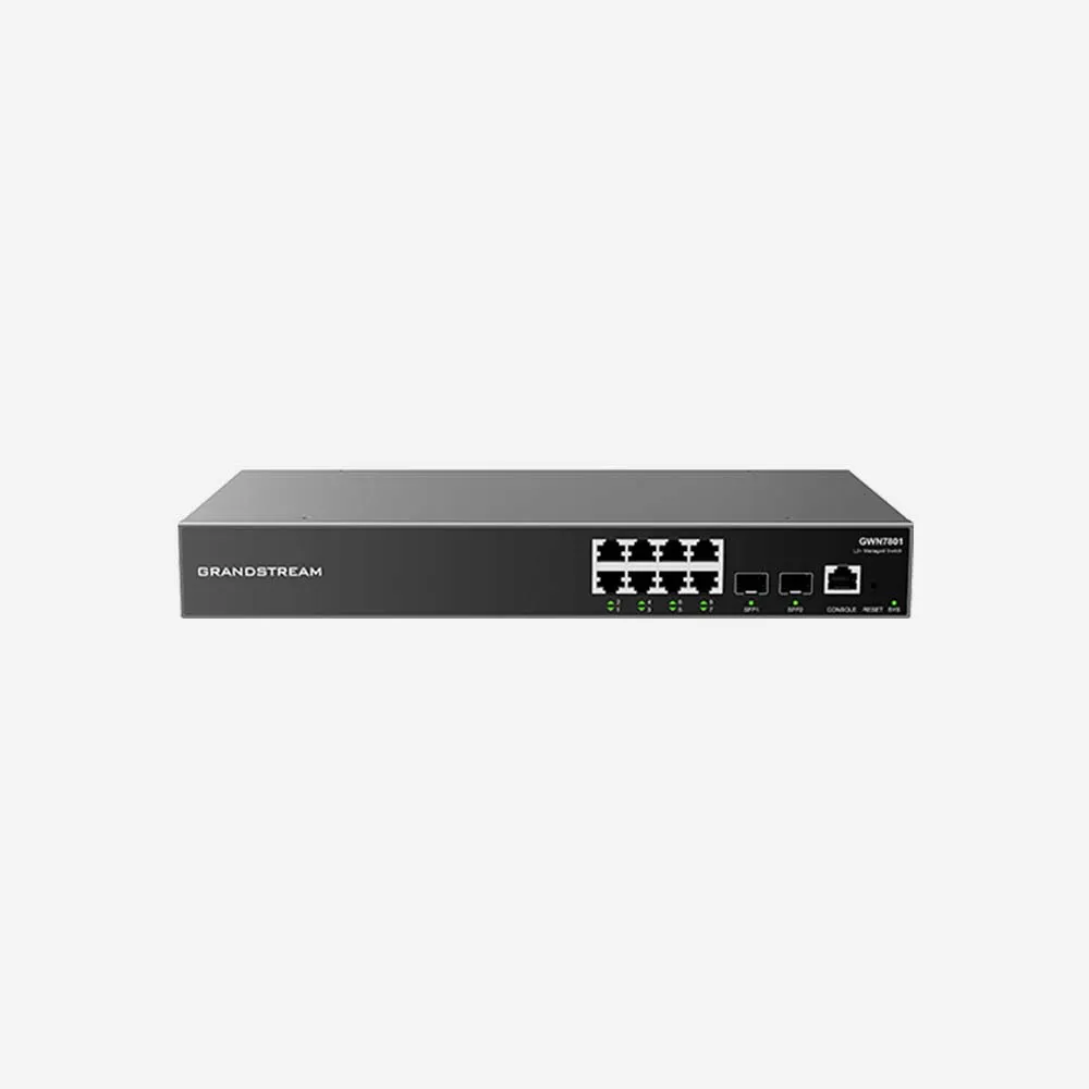 Grandstream GWN7801 8-Ports Layer 2+ Managed Network Switch