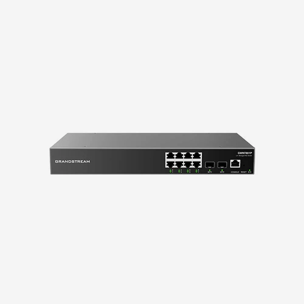Grandstream GWN7801P 8-Ports Layer 2+ Managed Network Switch