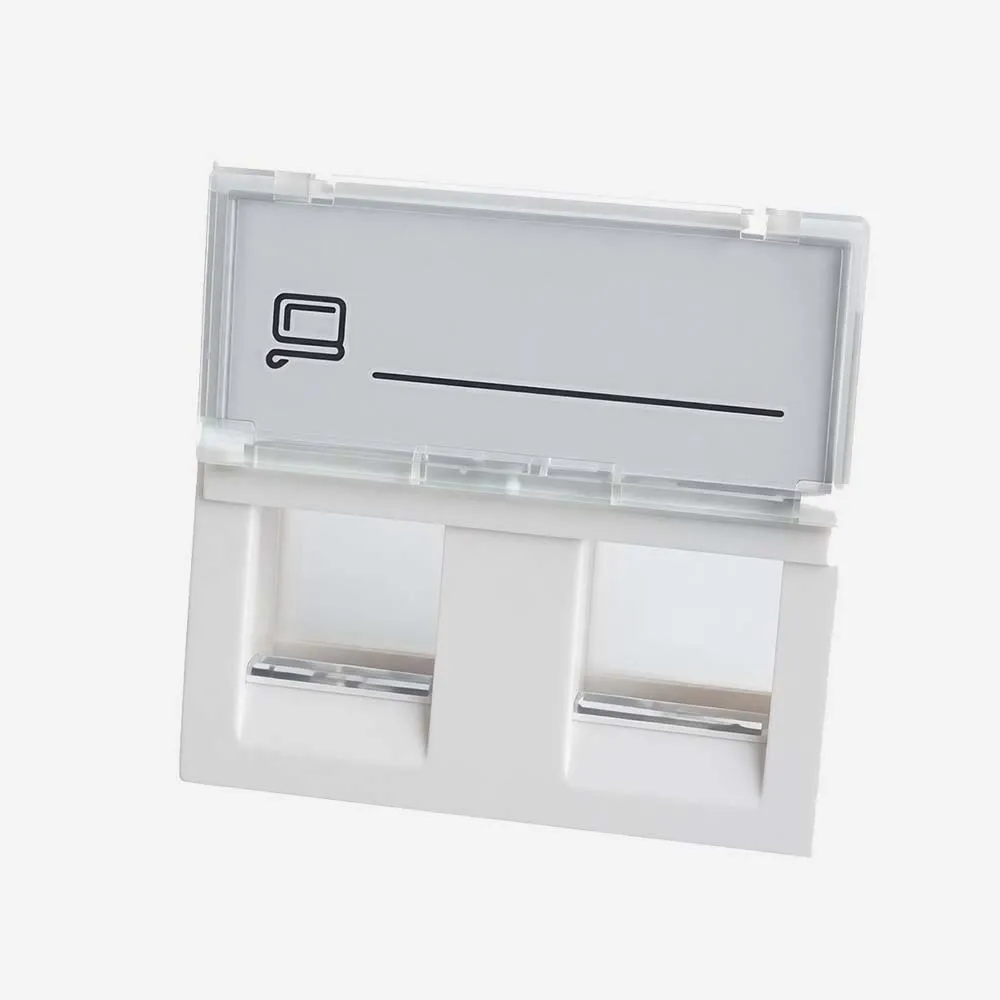 ProLink Clip Adapter 2 Port White 45*45