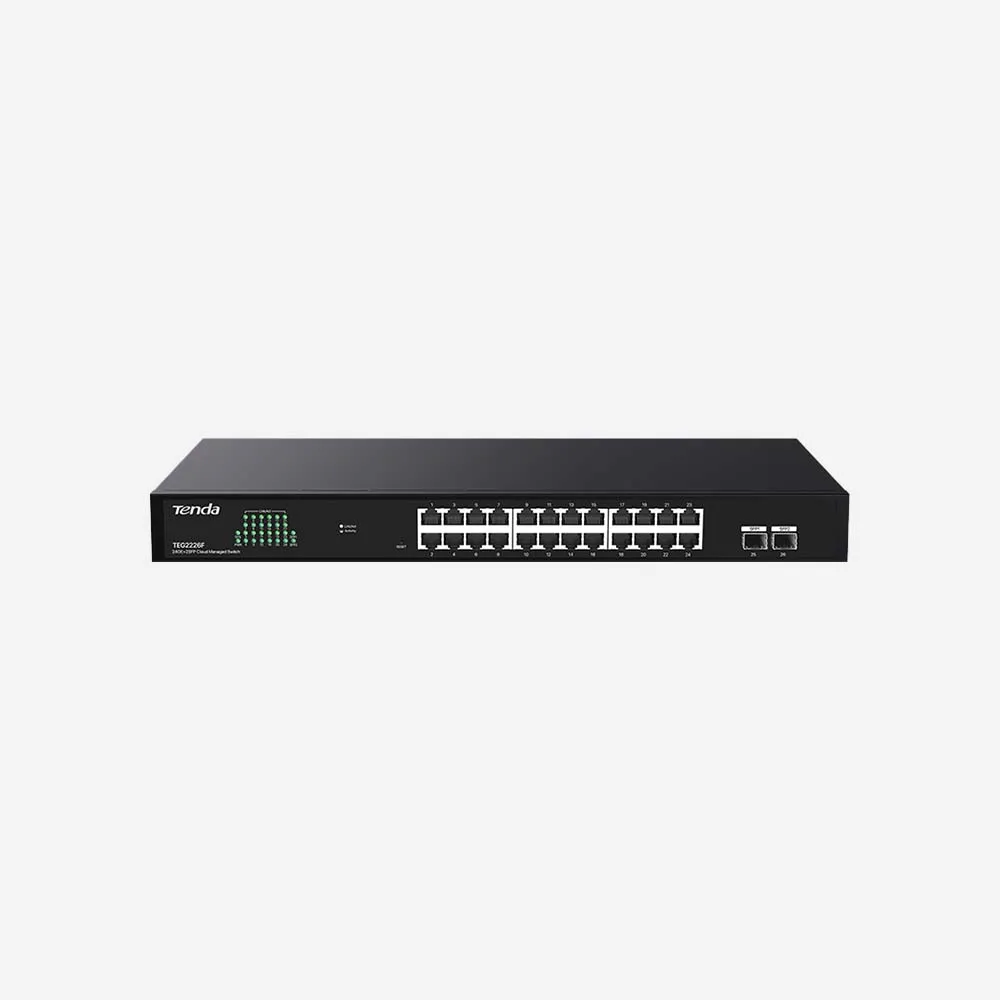 Tenda TEG2226F Managed non PoE Switches