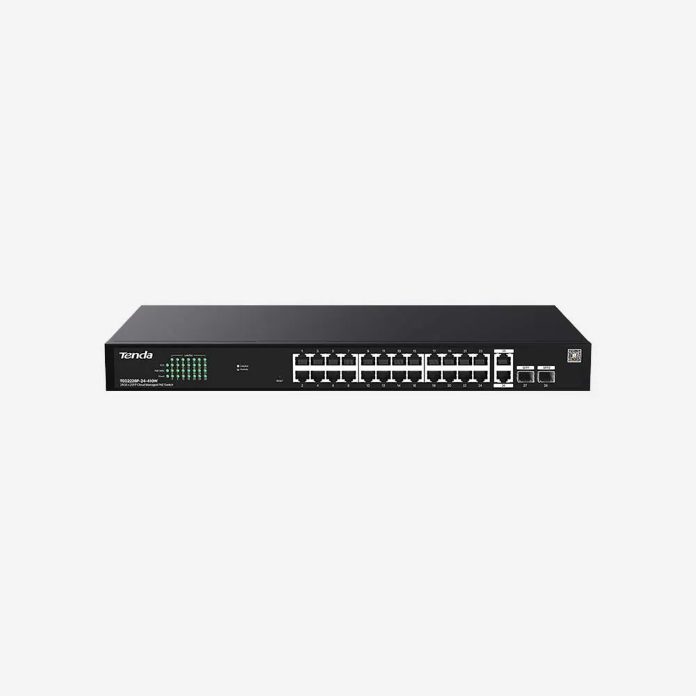 Tenda TEG2228P-24-410W Managed Gigabit PoE+ Switches