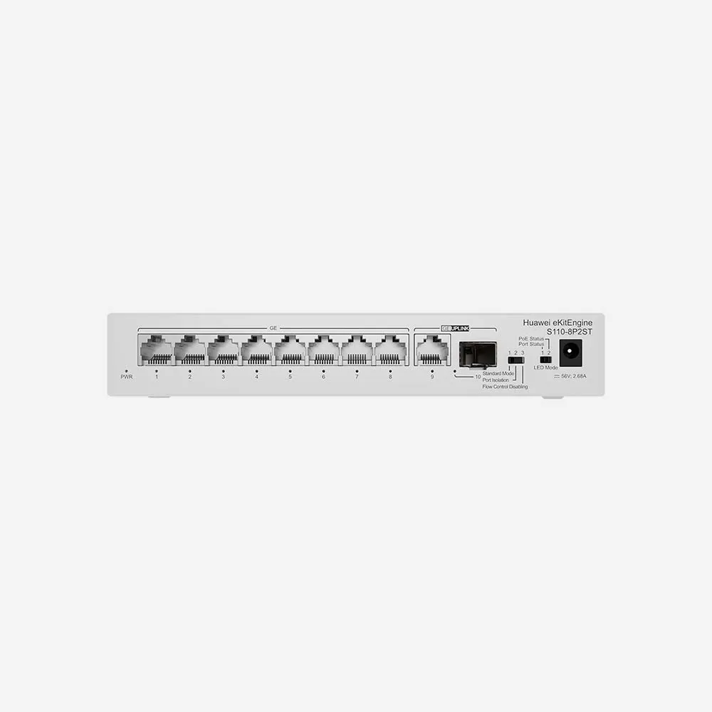 [98012269] Huawei eKitEngine S110-8P2ST 8 Ports PoE+ Unmanaged Switch