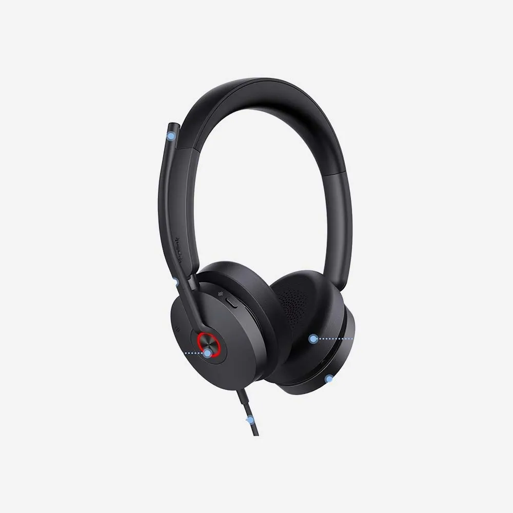 Yealink UH48 USB-C Wired Headset Black