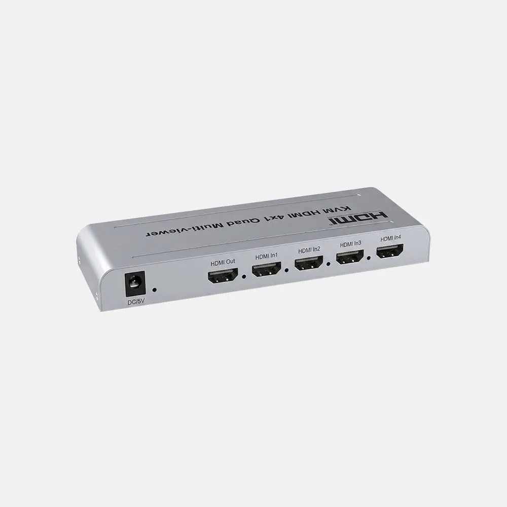KVM HDMI 4x1 Quad Multi Viewer 4-in-1 Out Vedio