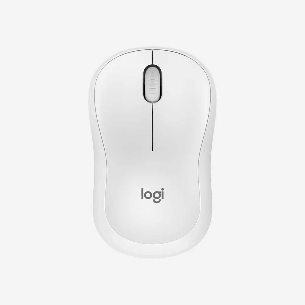 [910-007120] Logitech M240 Silent Wireless Bluetooth Mouse – Compact Portable, Quiet Click White (910-007120)