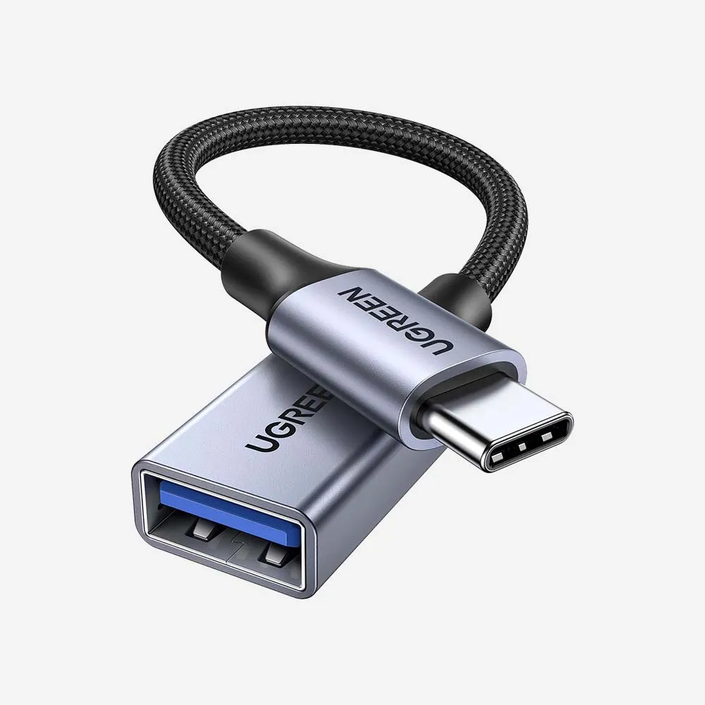UGREEN 70889 USB-C to USB-A Adapter, USB 3.0, 5Gbps OTG – Gray