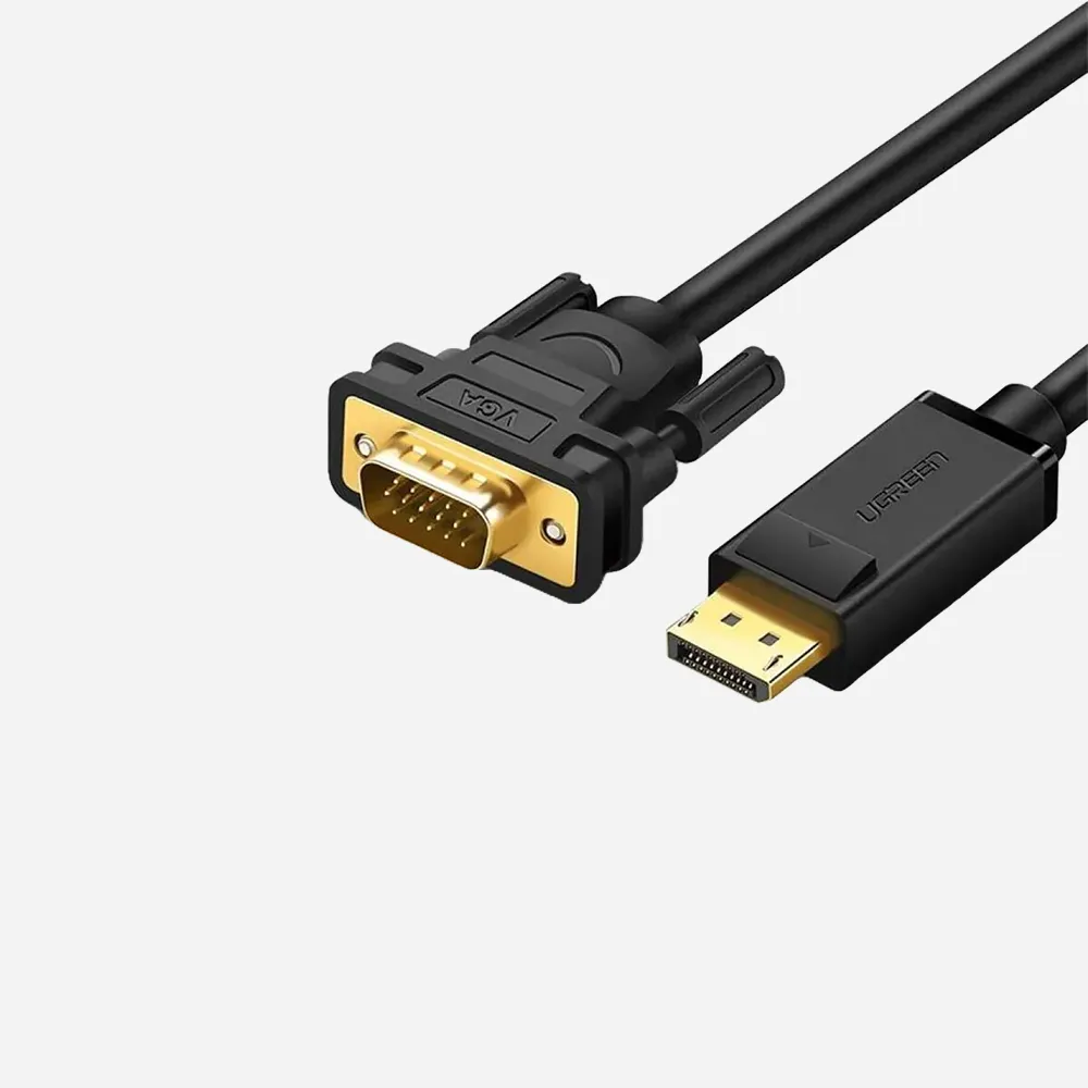 [10247] UGREEN DisplayPort to VGA Cable 1.5m, Black (10247)
