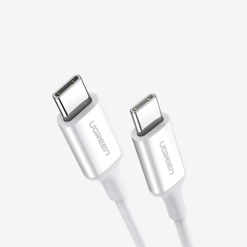UGREEN US264 USB-C to USB-C 2.0 Cable 60W, 2m, White (60520)
