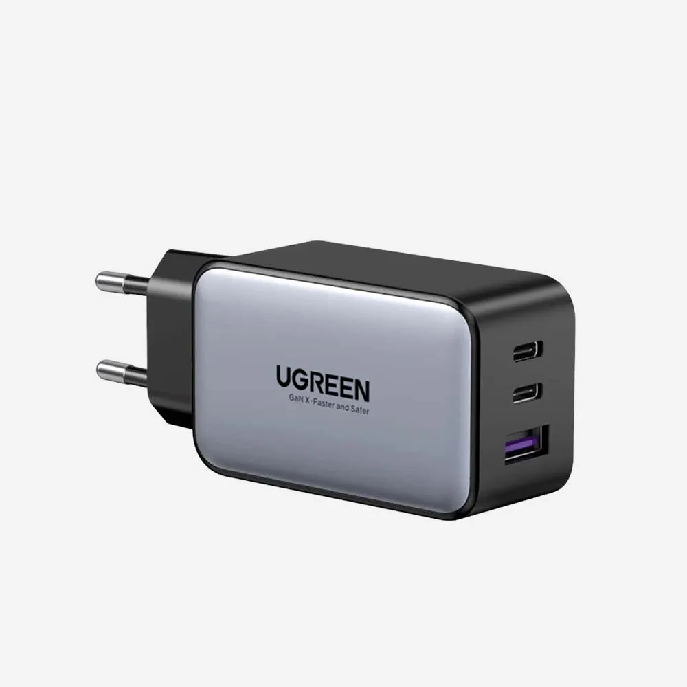 UGREEN CD244 65W GaN Fast Charger, Gray (10335)