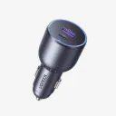 UGREEN 35023 EC701 63W Fast Car Charger, USB-C + USB-A 2-Port Gray