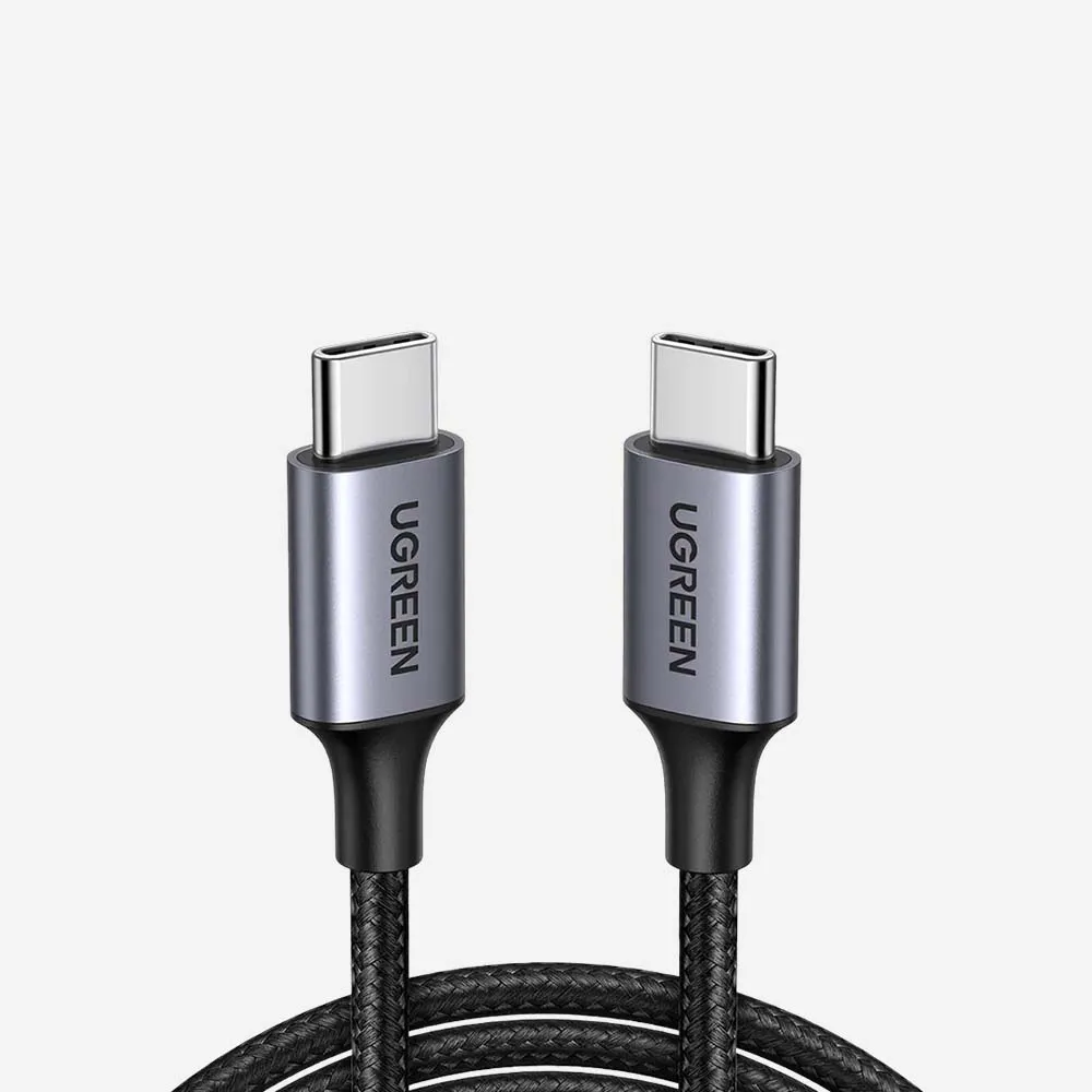 UGREEN L501 USB-C to USB-C 60W PD Fast Charging Braided Cable, 1m (35465)