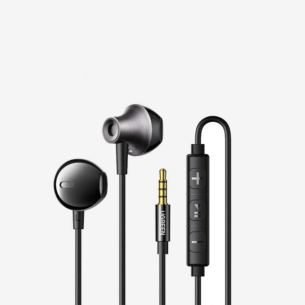 UGREEN EP106 Semi In-Ear 3.5mm Wired Earphones (35755)